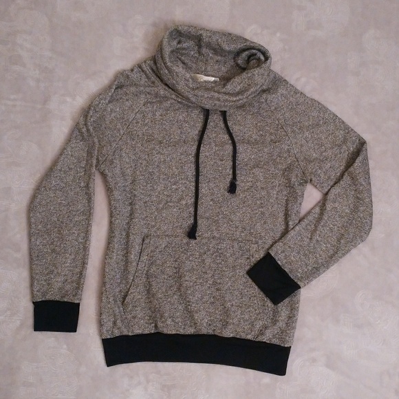 feathers Tops - Cowl Neck Sweatshirt Hoodie